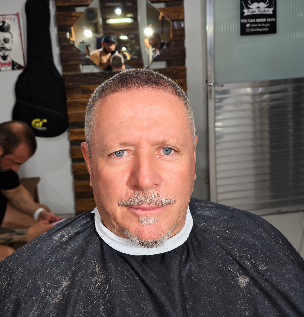 Corte masculino realizado na Barbearia Felipe Barber